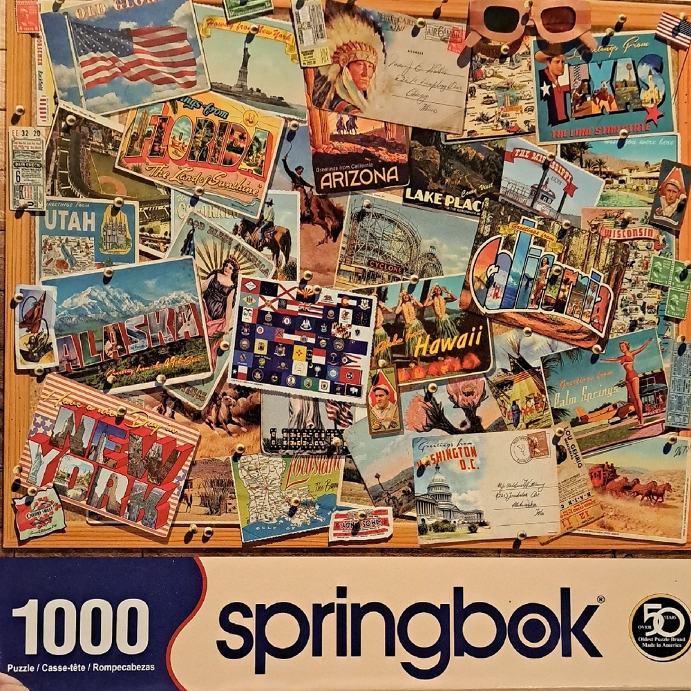 Springbok Vintage Postcards Puzzle - 1000 Pieces